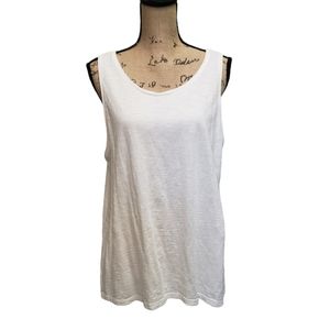 Old Navy 100% Cotton Everywhere Basic White Tank Top,  Size XL